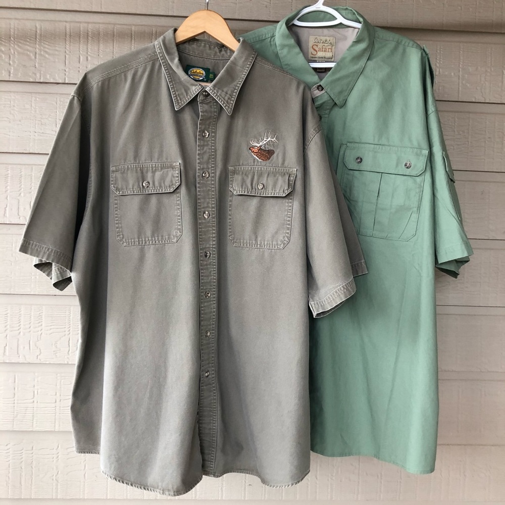 Cabelas safari men shirts outdoor 3XL tall #G